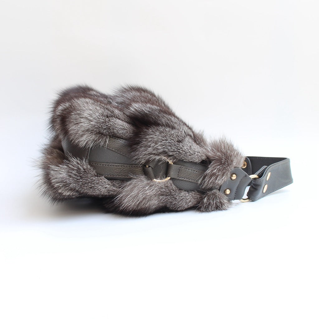 Fur Fox Hair Women's Bag Single Shoulder Belt