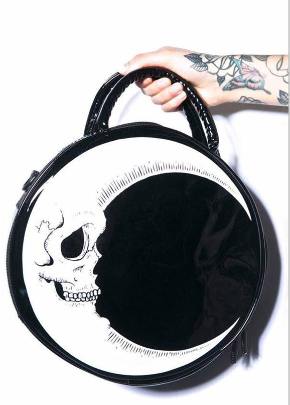 Meniscus Skull Round Diagonal Bag