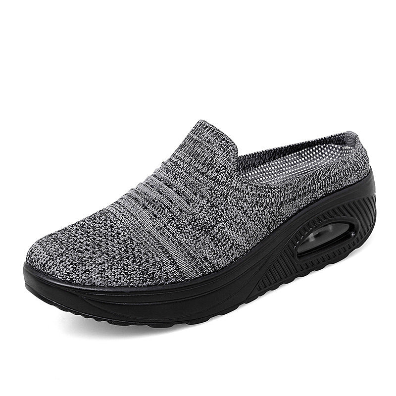 Flying Woven Breathable Casual Slip On Women's Shoes