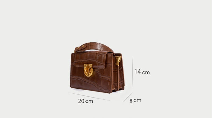 Sac messager en cuir véritable, nouveau design de niche, cuir de vache rétro