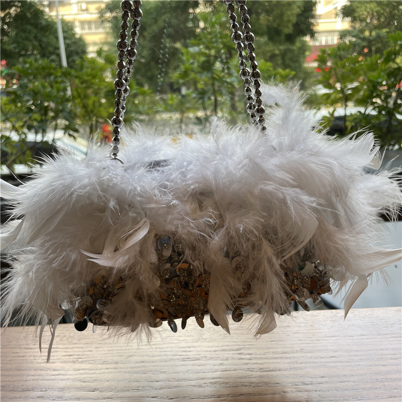 Literary Fairy Sequin Fluffy Crossbody Shoulder Bag