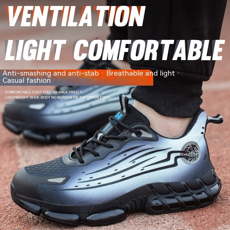 Breathable Labor Protection Shoes For Men And Women Are Safe Against Smashing And Puncturing