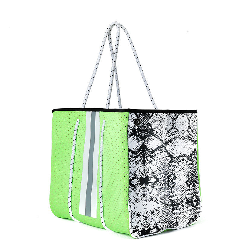 Fashion Neoprene One-shoulder Portable Beach Bag