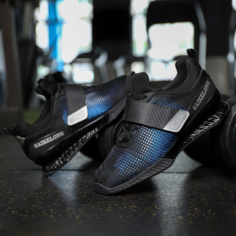 Chaussures de squat professionnelles Chaussures d'haltérophilie pour hommes Fitness en salle