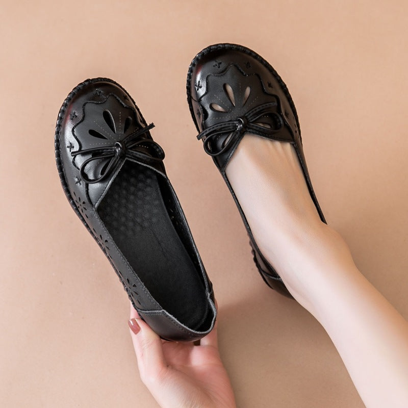 Genuine Leather Soft Sole Comfortable Women's Shoes