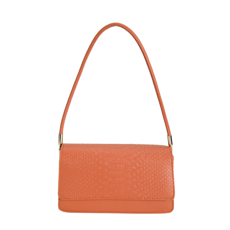 New Trendy Retro Textured Shoulder Bag