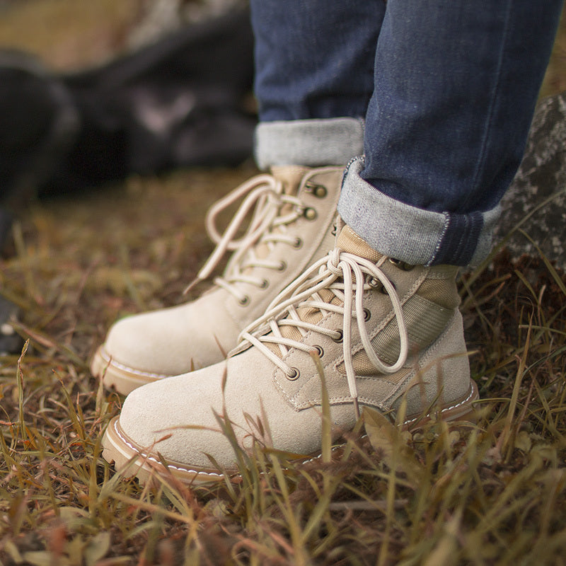 Botas de trabajo de caña media y caña alta para hombre