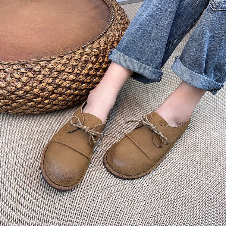 Chaussures décontractées simples à semelle souple et à tête ronde pour femmes