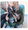 Printed Portable Western Style Soft Leather Shoulder Bag Tide