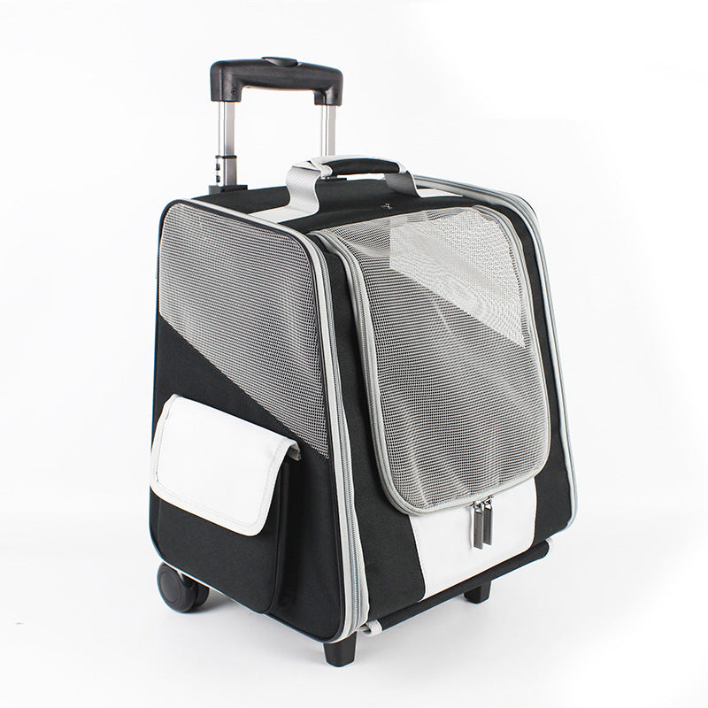 New Outing Backpack Breathable Pet Trolley Case