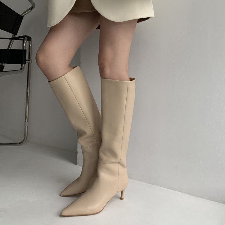 Winter New Below The Knee Stiletto Heel Knight Boots Women