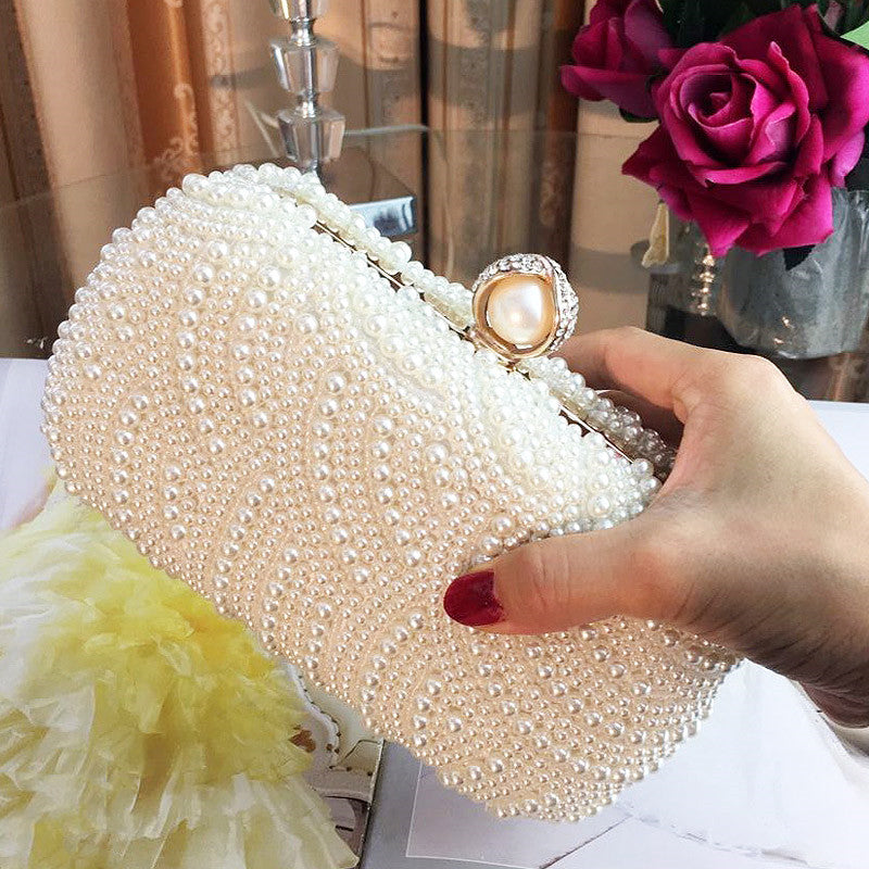 Sac à main rétro tendance pour femme avec strass et perles