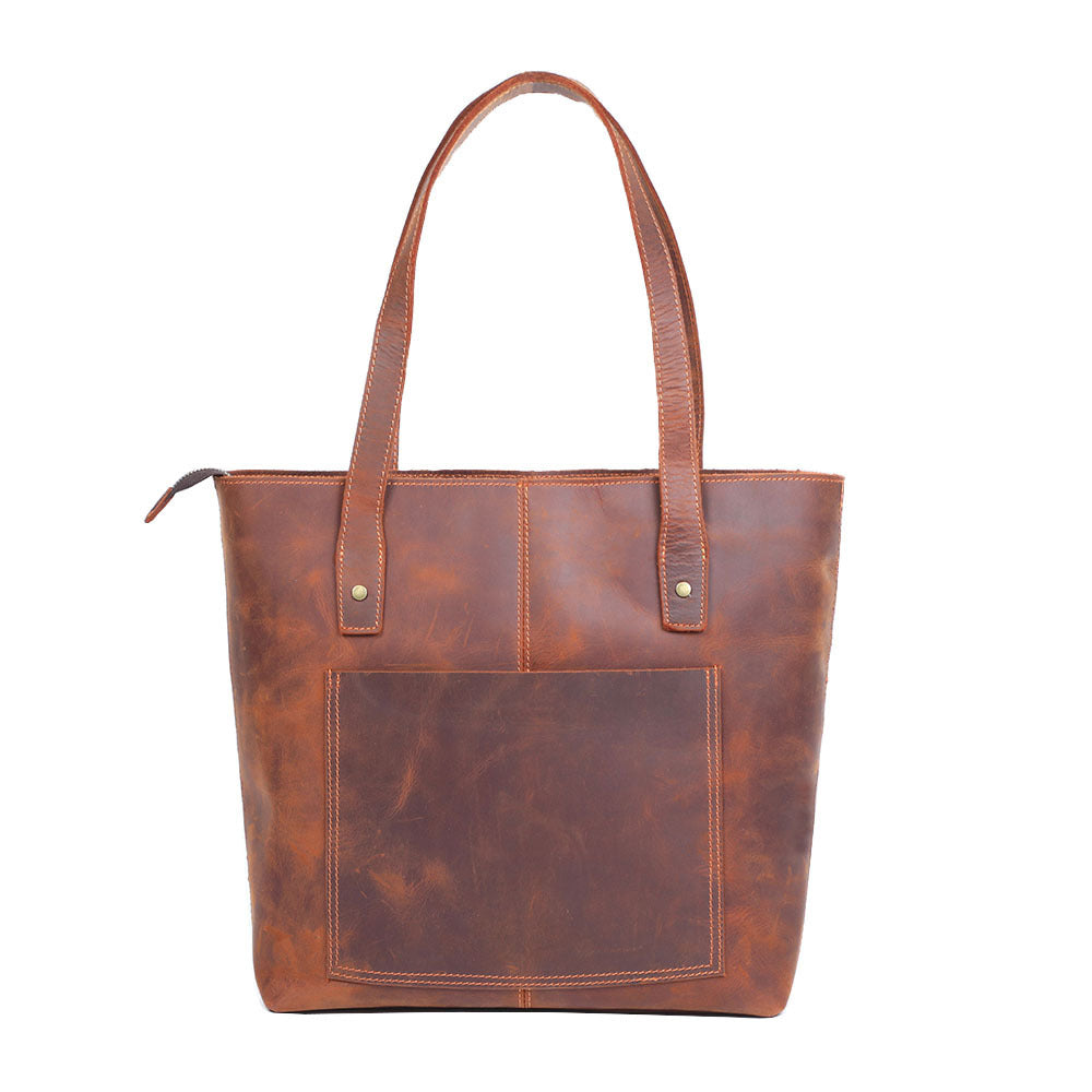 Cowhide Casual Leather Men's And Women's Shoulder Bag