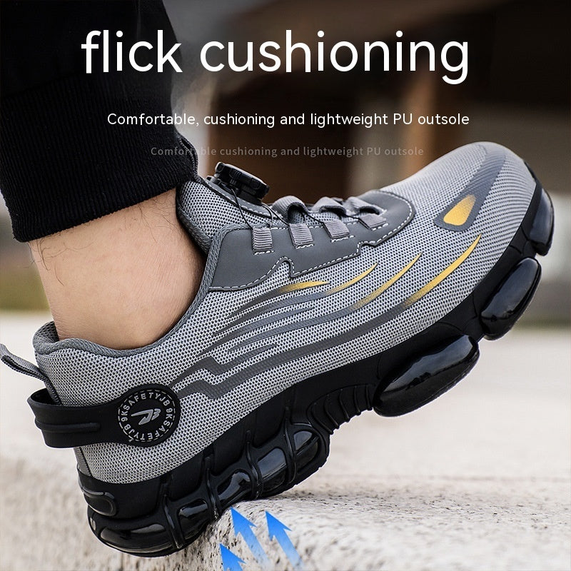 Men's Fashion Lazybones Lace-free Protective Shoes