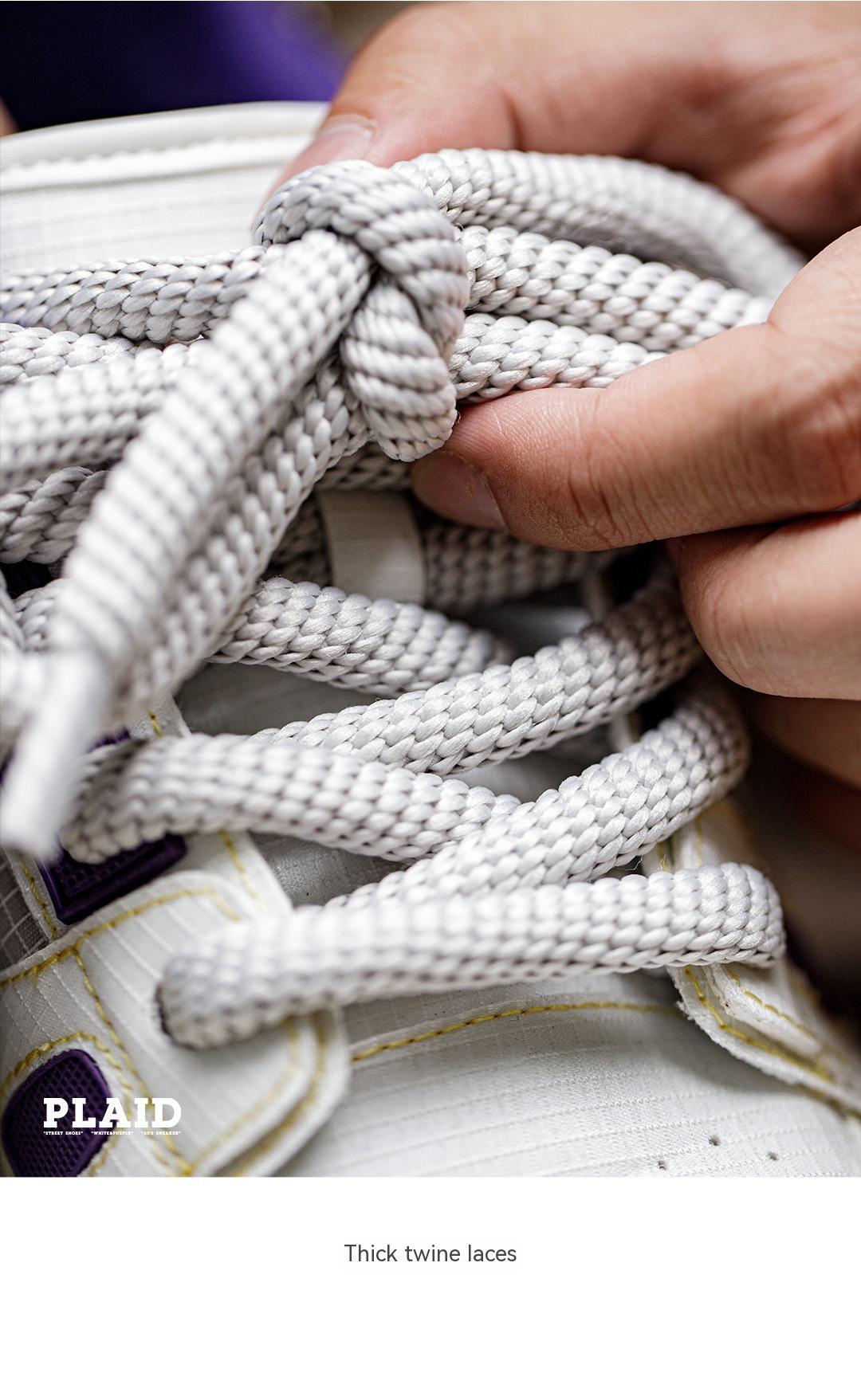 Baskets à carreaux pour hommes, chaussures blanches à plateforme surélevées, faciles à porter