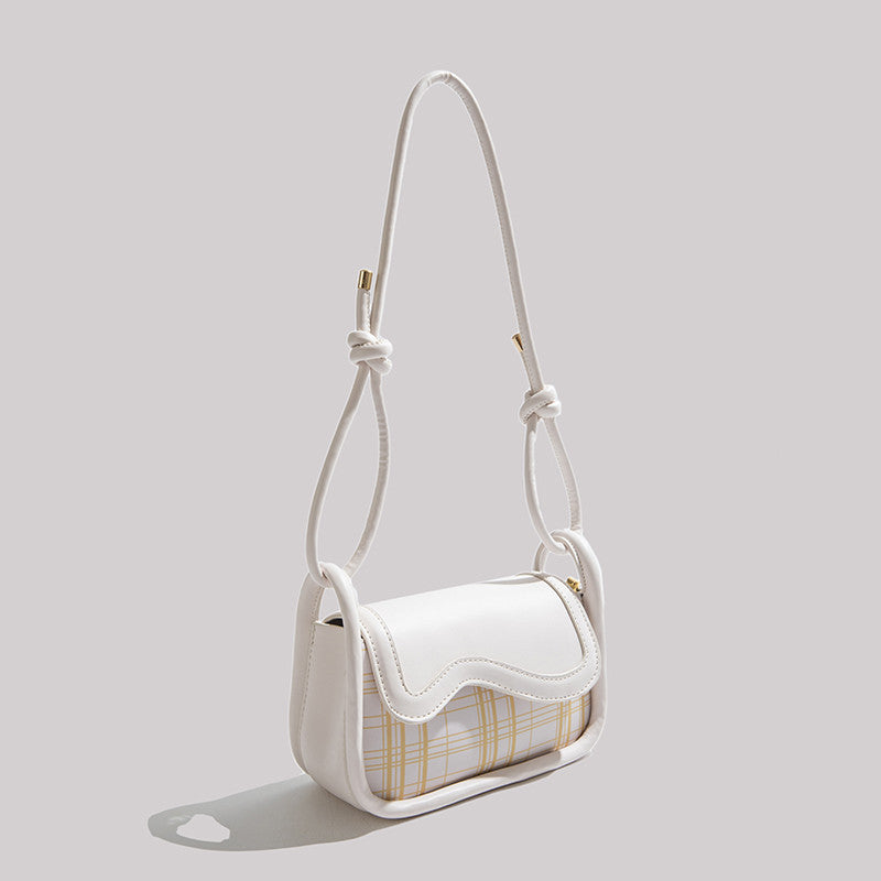 Bolso tipo cartera para mujer, de color blanco y con personalidad de moda