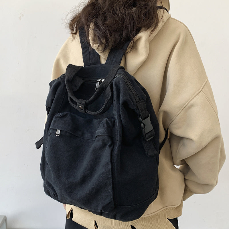 Sense Of Mori Lazy Wind Canvas Versatile Backpack