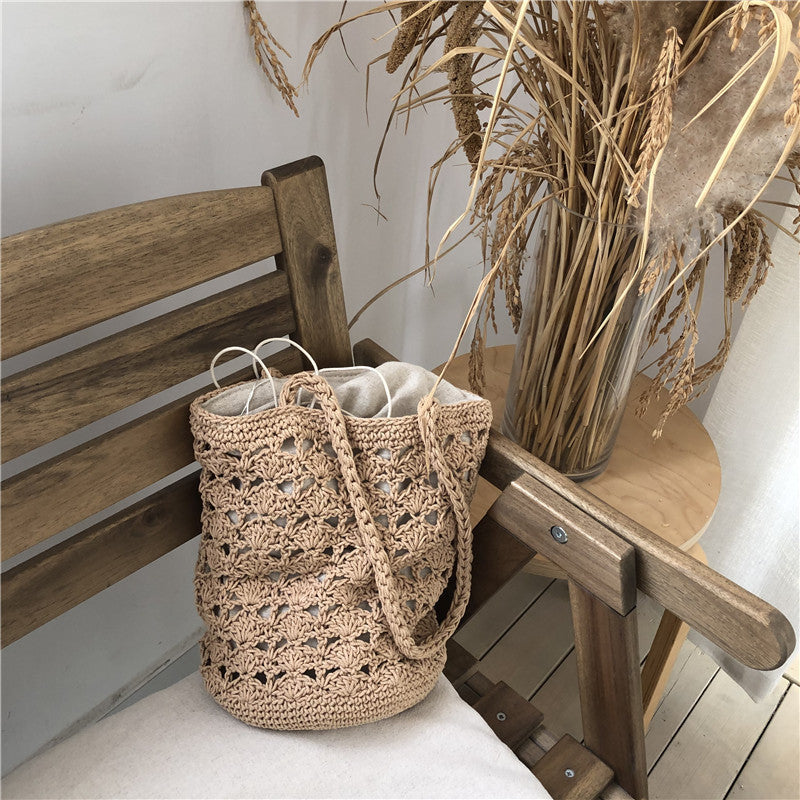 Elastic Handmade Hemp Rope Woven Women's Bag