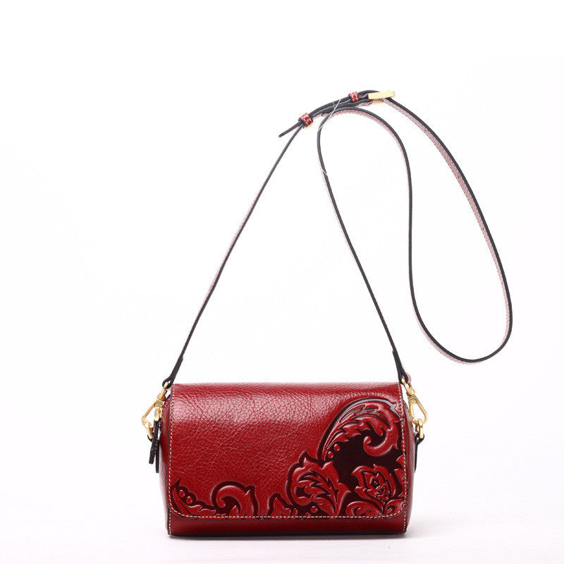 Cowhide Bag Women New Messenger Bag