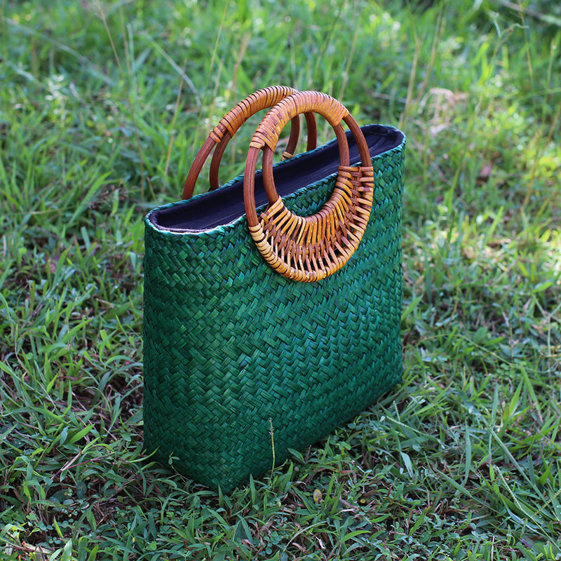 Retro Hand-woven Tourist Women's Handbag