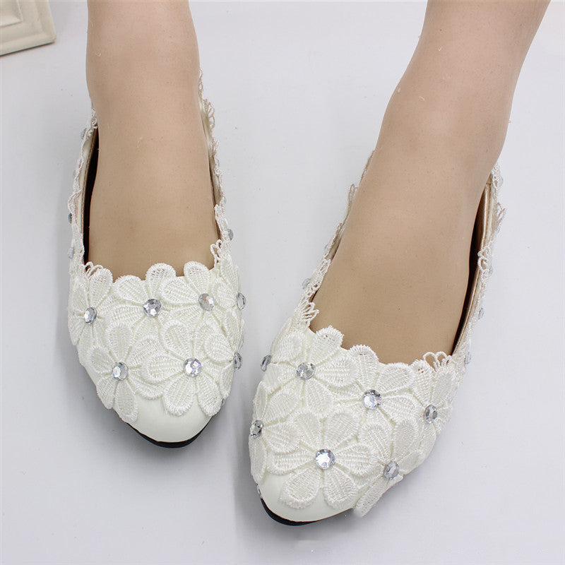 Women's Fashion Simple Lace Flat Shoes