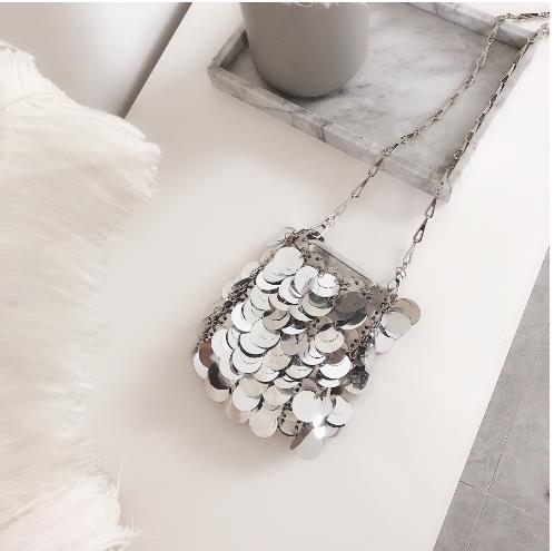 Chain Glitter Sequin Bling Shoulder Bag