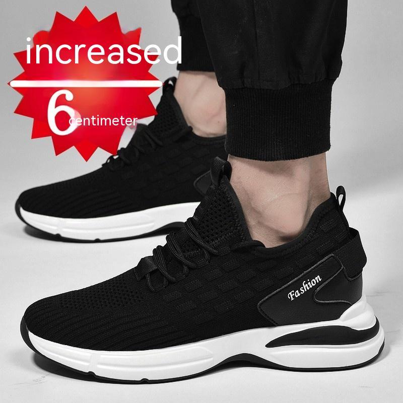 Augmentation intérieure de 10 cm 8 cm 6 cm Chaussures de sport en maille pour hommes