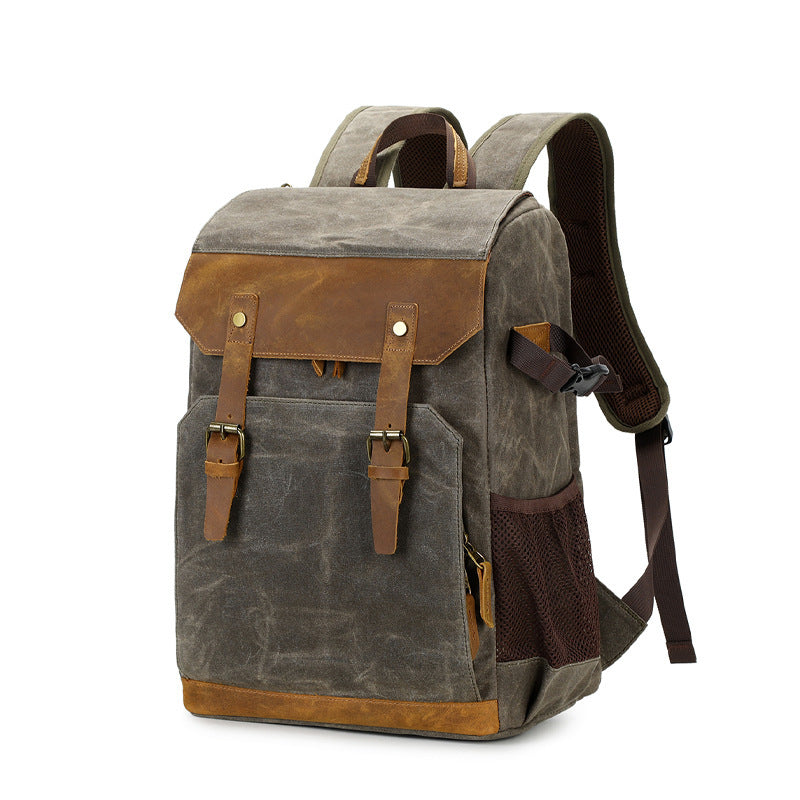 Outdoor Bag Canvas Casual Backpack Camera Bag