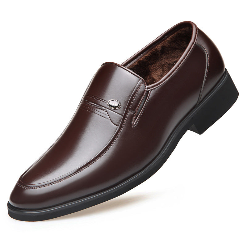 Zapatos de cuero para hombre, estilo formal, de negocios, suela suave, antideslizantes