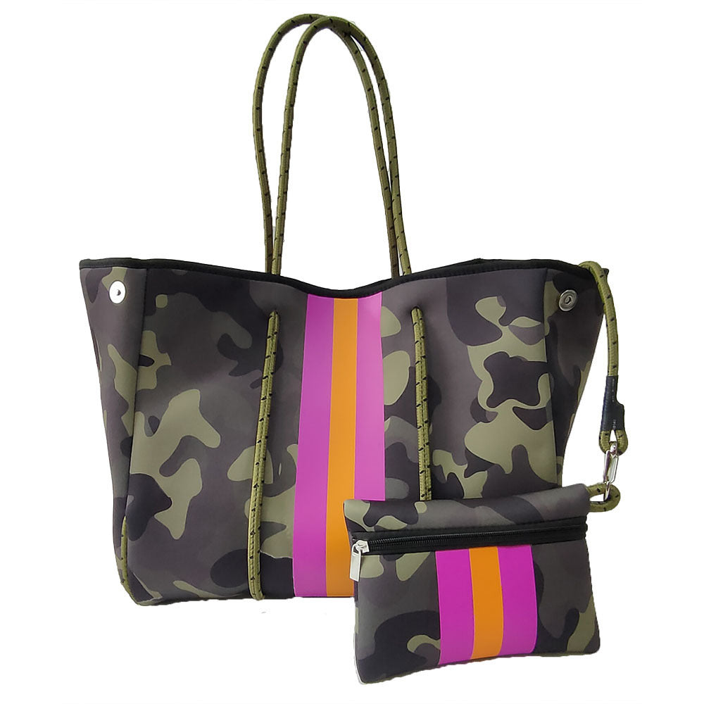 Bolso de hombro de viaje con estampado de gran capacidad para mujer