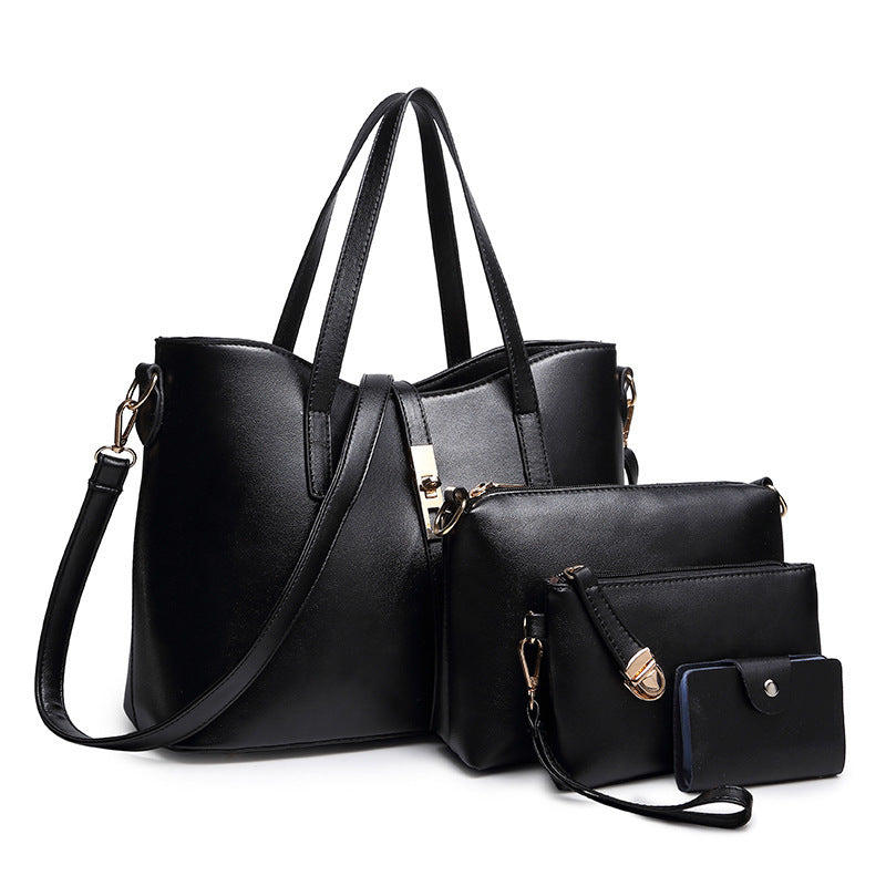 Fashion New Mother-and-child Bag Three-piece One-shoulder Diagonal Bag