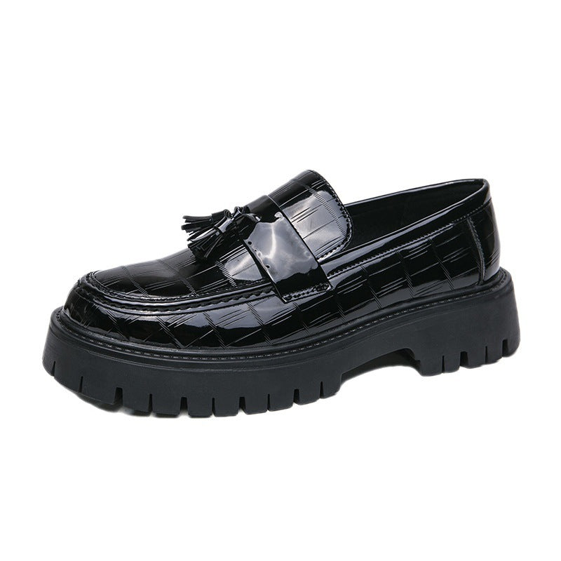 Men's New Big Toe Platform Leather Shoes