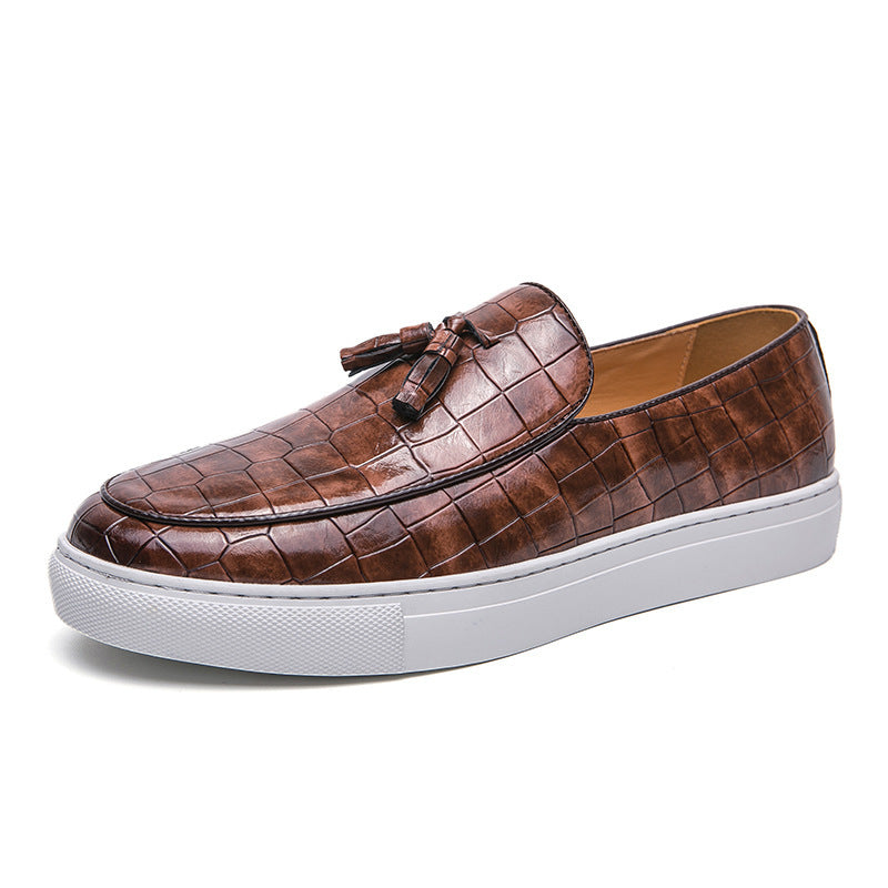 Chaussures en cuir britanniques pour hommes, grandes tailles