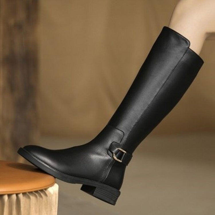 Bottes hautes au-dessous du genou Bottes de chevalier pour femmes