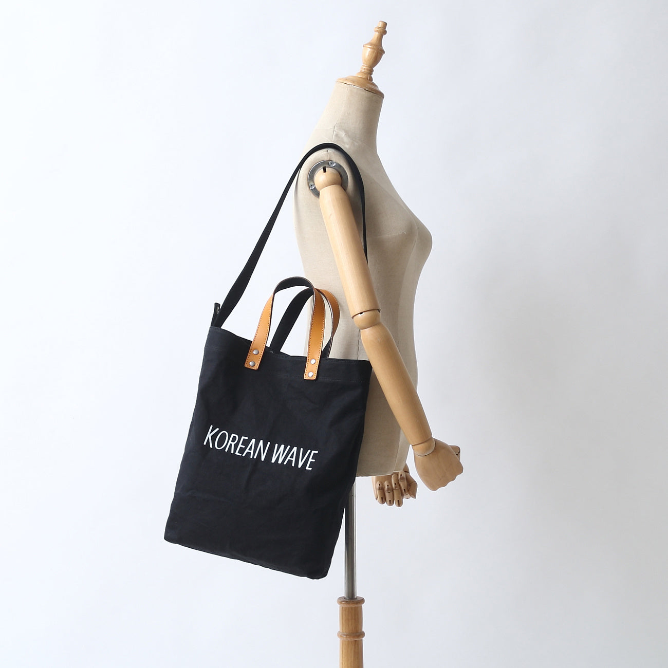 Sac en toile artistique simple et portable de grande capacité pour femme