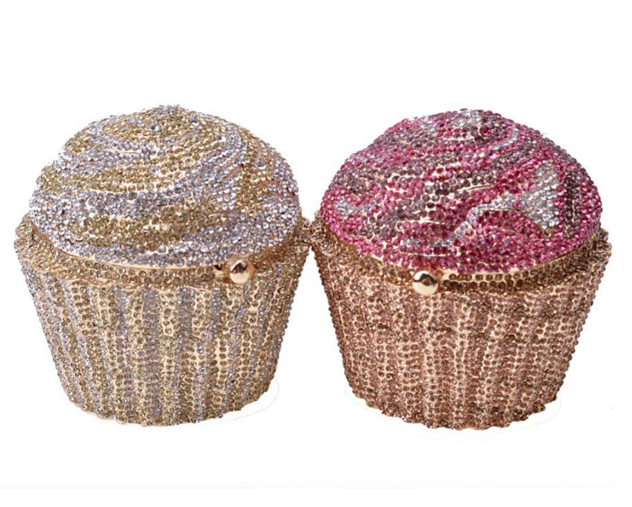 Small Cake Ice Cream Full Diamond Bag Metal Diamond Banquet Female