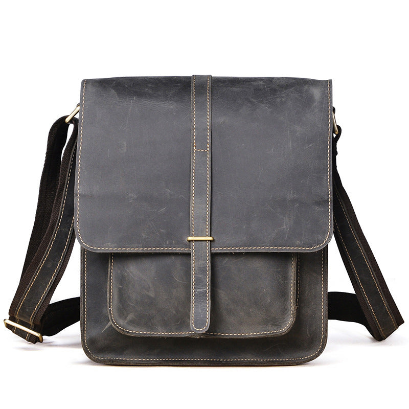 Bolso bandolera diagonal retro para hombre con tablet de 10 pulgadas