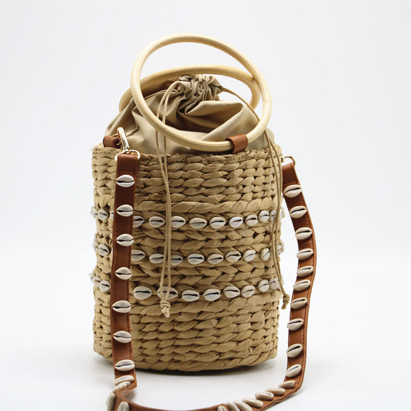 Urban Simple New Straw Shell Woven Bag