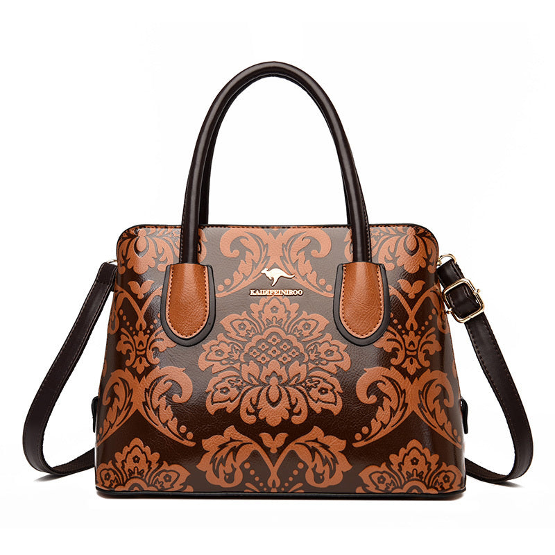 New Fashion Ethnic Wind Pressure Flower Bag