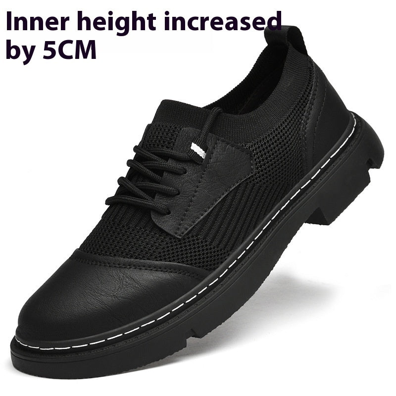 Casual Flying Woven Leather Shoes