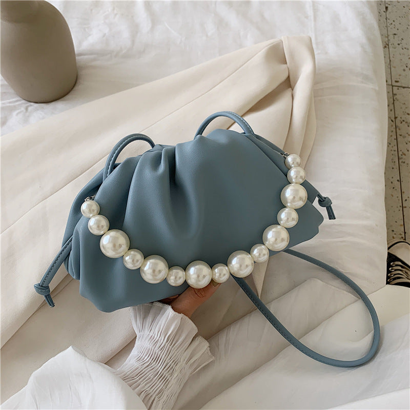 New Pearl Chain Dumpling Women Messenger Bag