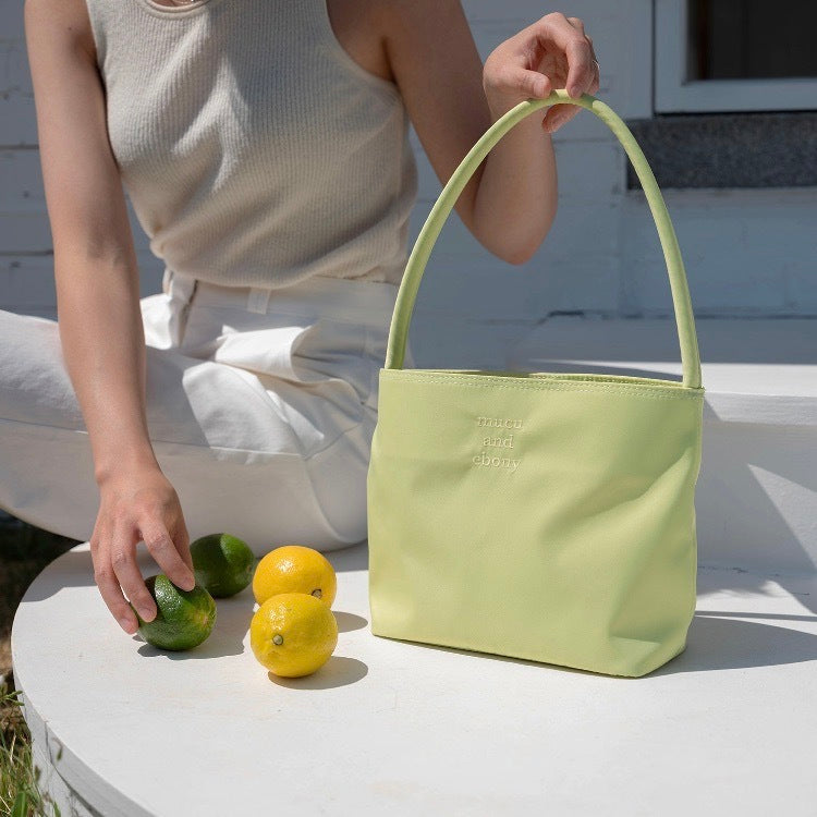 Sac en toile de couleur unie simple et tendance pour femme