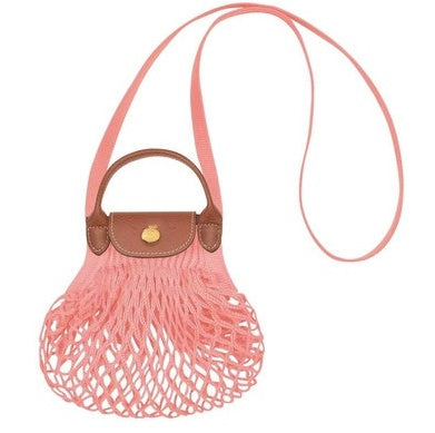 Sac à main messager à bandoulière en mini panier tissé pour femme