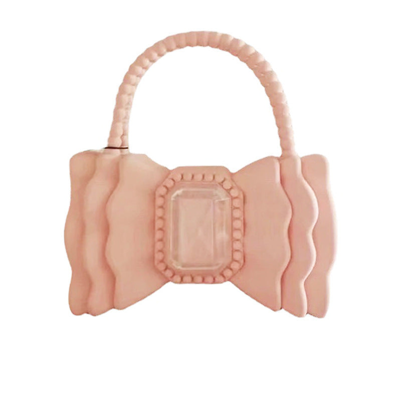 Sac fourre-tout en gelée style princesse avec nœud assorti