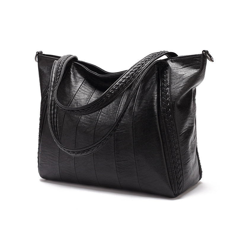 Bolso de mano de piel de oveja Bolso bandolera de piel para mujer