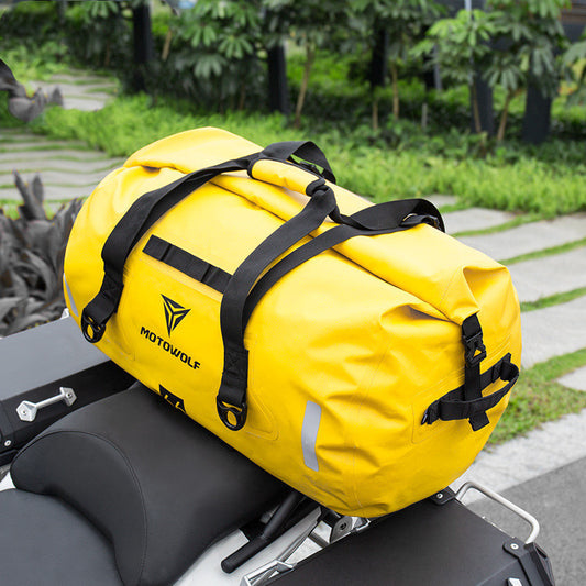 Bolsa de almacenamiento impermeable para viajes de larga distancia en motocicleta al aire libre