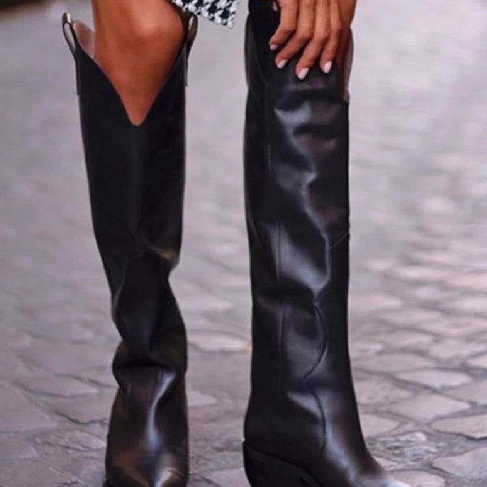 Women's High Heel Pointed Sleeve Boots