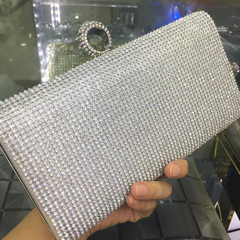 Diamond-encrusted Lady Spot Hand Bag Diamond