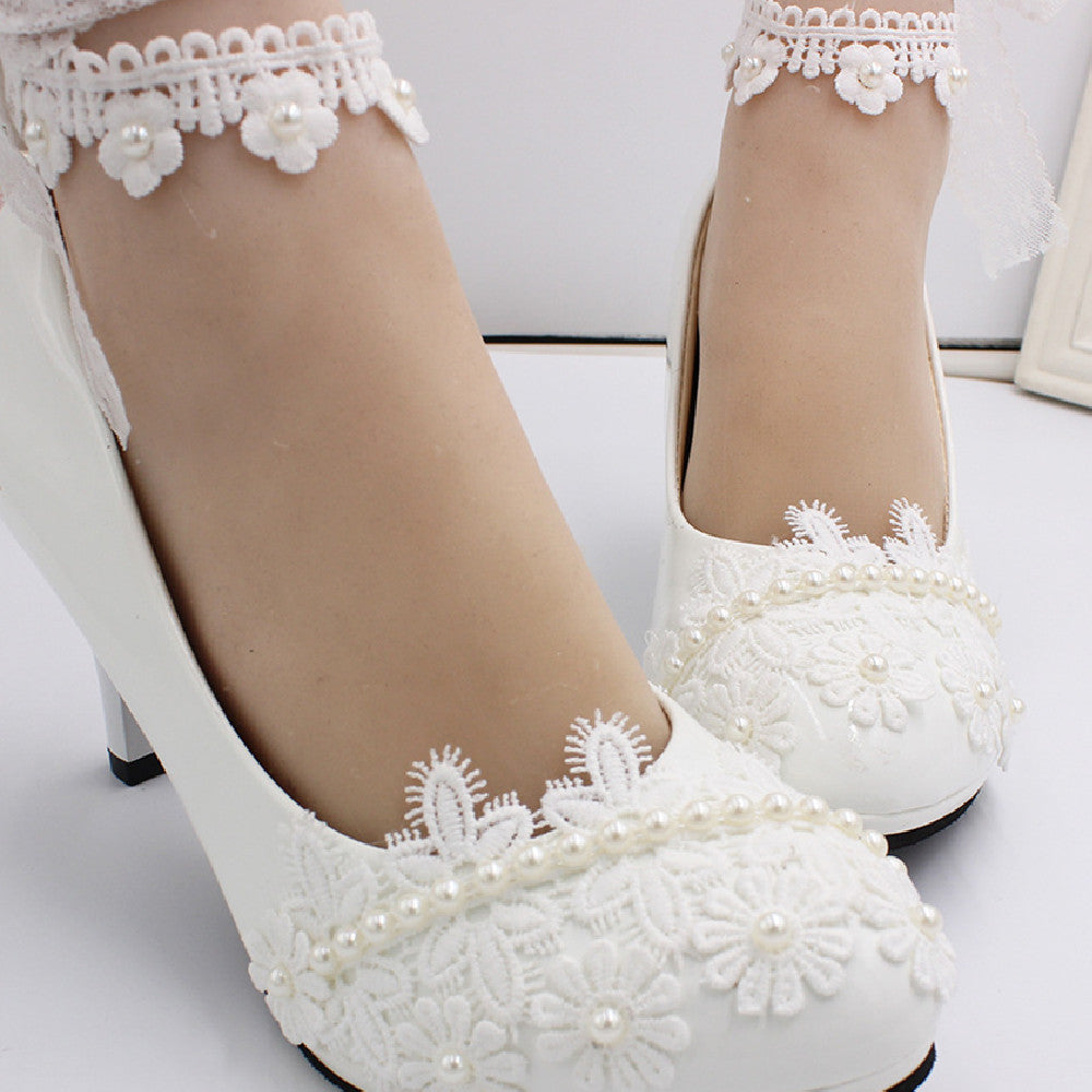 Women's Wedding Dress High Heels