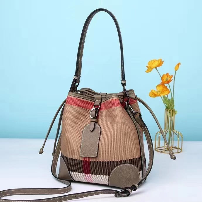 High Grade Leather Bucket Bag